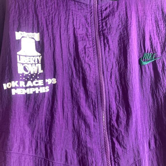 vintage 1993 NIKE MEMPHIS ST JUDE CHILDRENS HOSPITAL 10K RACE windbreaker jacket - Picture 3 of 7